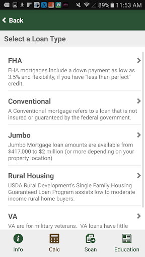 Screenshot of TreeHouse Mortgage Group