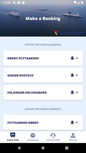 Android application Scandlines Freight screenshort