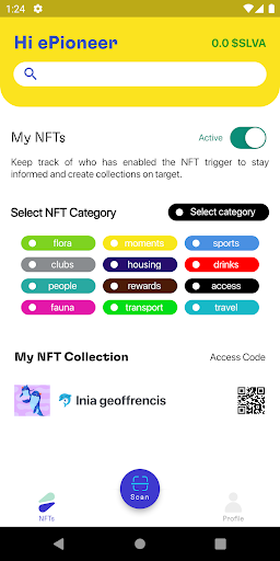 ePioneers QR Reader Screen 2