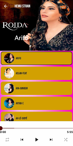 Android application Rojda screenshort