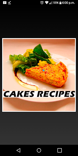 Android application Cakes Recipes screenshort