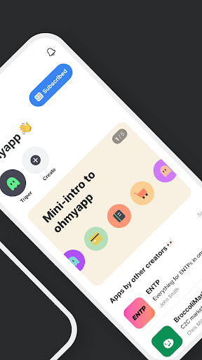 ohmyapp - Create your app now! Screen 2