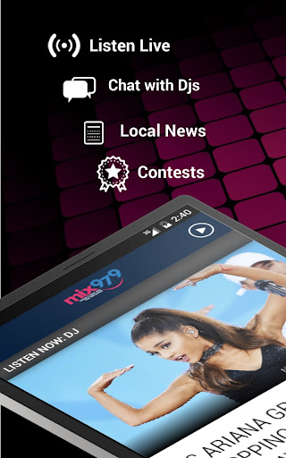 Screenshot of Mix 97.9 FM (KODM)