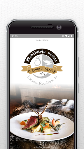 Android application E-restoranas screenshort