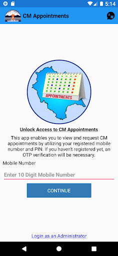 Android application CM Appointment screenshort