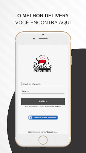 Android application REALI'S PIZZARIA screenshort