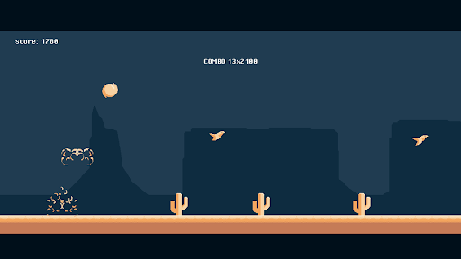 Android application Super T-rex Runner Turbo screenshort