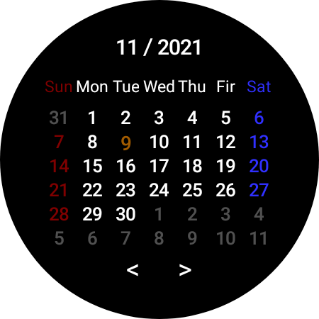 Android application Calendar Tile screenshort