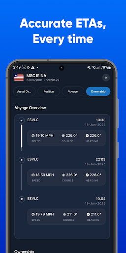 Screenshot of MarineRadar: Vessel Tracker