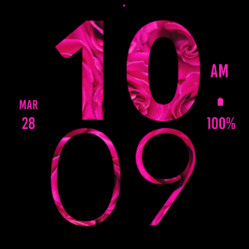 Rose Large Watch Face logo