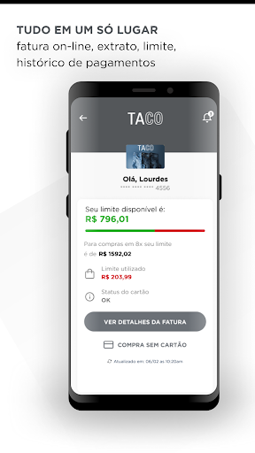Cartão TACO Screen 2