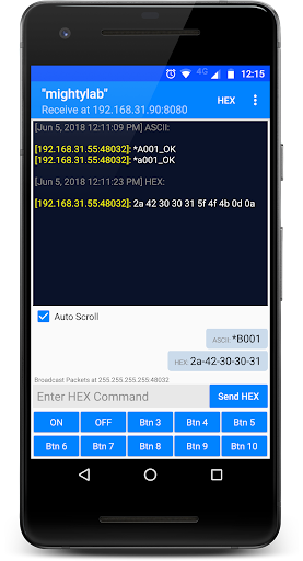 UDP Terminal Screen 2