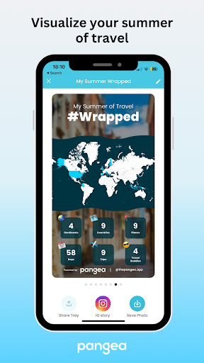 Android application Pangea - Share Travel Plans screenshort