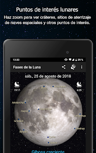 Екранна снимка на фазите на луната