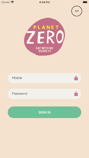Android application PlanetZero Driver screenshort