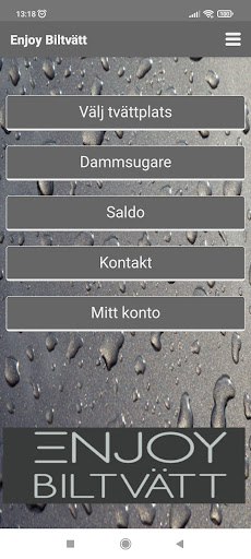 Android application Enjoy Biltvätt screenshort