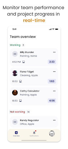 Hours Time Tracking Screen 3