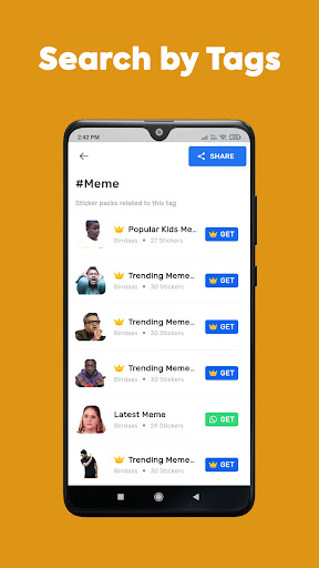 Bindaas: Hindi WASticker App Screen 3