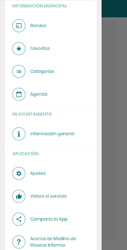 Android application Medina de Rioseco Informa screenshort