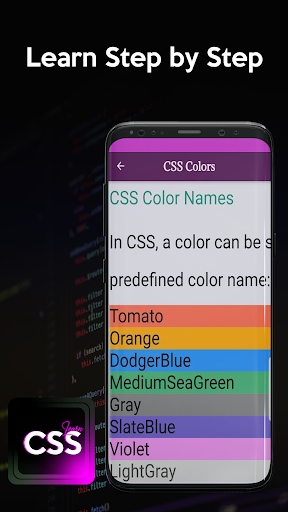Android application CSS Learn screenshort