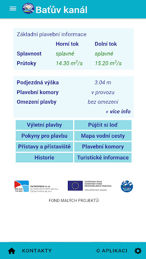 Android application Baťův kanál screenshort