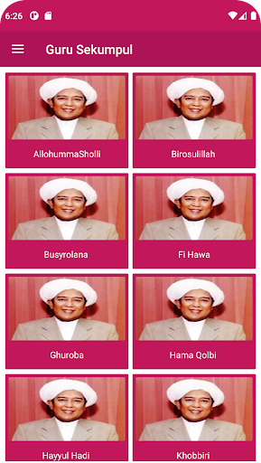 Android application Sholawat Lirik Guru Sekumpul screenshort