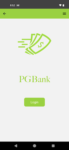 Android application PGBank screenshort