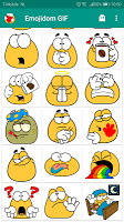 screenshot of Emojidom Animated / GIF emoticons & emoji