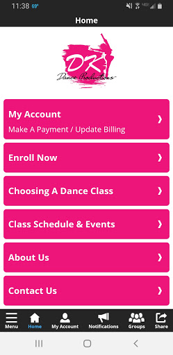 DK Dance Productions Screen 2