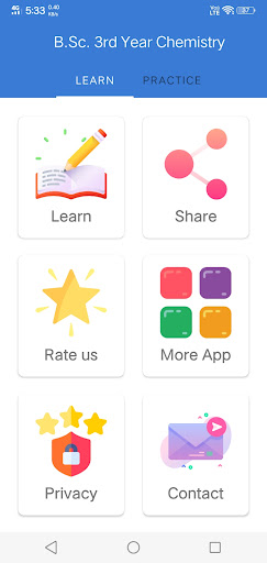 Android application BSc Notes - Chemistry 3rd Year screenshort