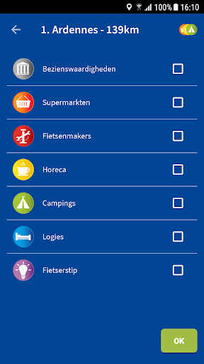 Fietsvakantiewinkel route-app Screen 2