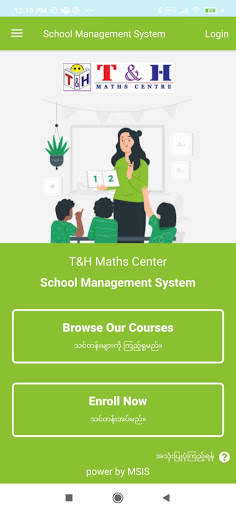 Screenshot of T&H Maths Centre