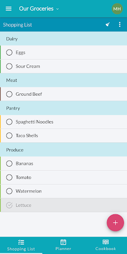 Grocery Board: Shopping List Screen 3