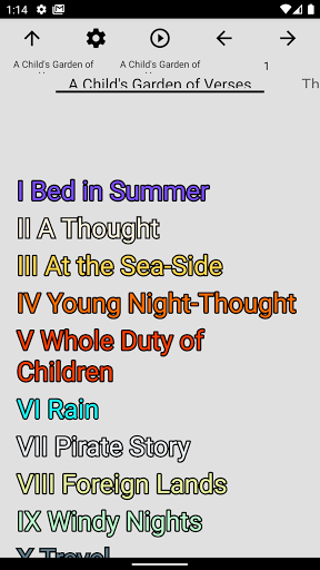 Book, A Childs Garden of Vers Screen 2