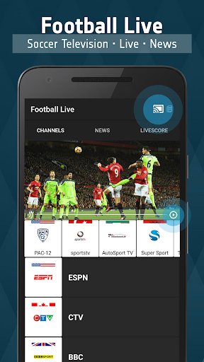 Android application Football TV Live screenshort