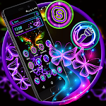 Cover Image of ดาวน์โหลด Glow Butterfly Launcher Theme 4.0 APK