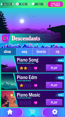 Piano Descendants 4 Tiles Gameのおすすめ画像1