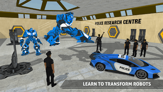 Police Robot Car Transporter Screenshot