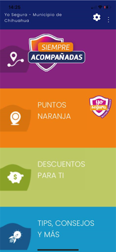 Android application Yo Segura screenshort