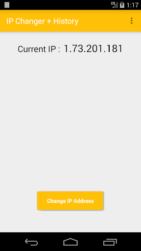 Android application IP Changer + History screenshort