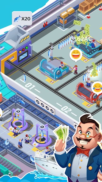 Idle Fish Factory: Tycoon Game 1.0.6 APK + Mod (Unlimited money / Mod Menu) for Android