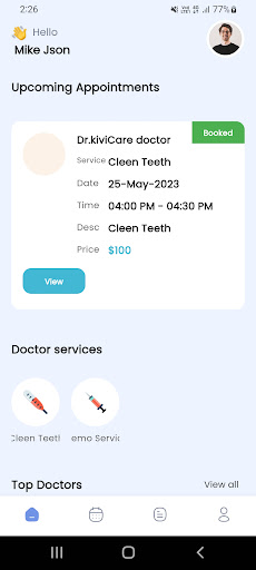 Android application Consultatii online - Dr ALQADI screenshort