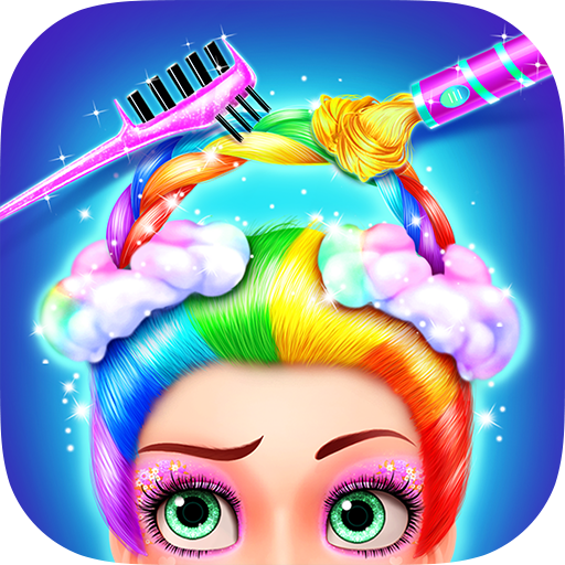 Rainbow Hair Salon - Dress Up Laai af op Windows