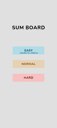 Android application Sum Board screenshort