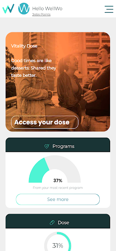 Android application WellWo - Healthy Platform screenshort