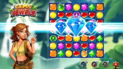 宝石と宝石 マッチ3ジャングルパズルゲーム Google Play のアプリ