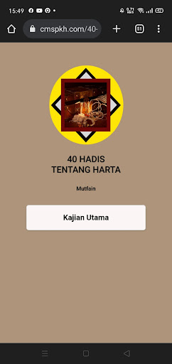 40 hadis tentang harta Screen 2