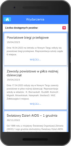 ZSB Informator Szkolny Screen 2