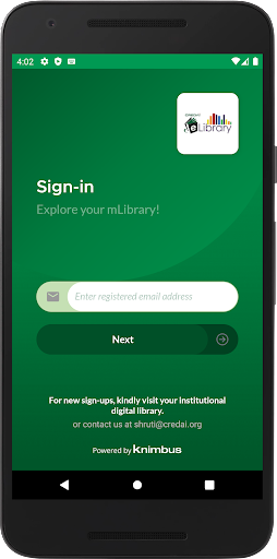 Android application CREDAI eLibrary screenshort
