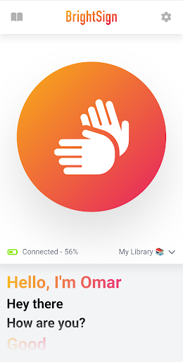Android application BrightSign Glove screenshort